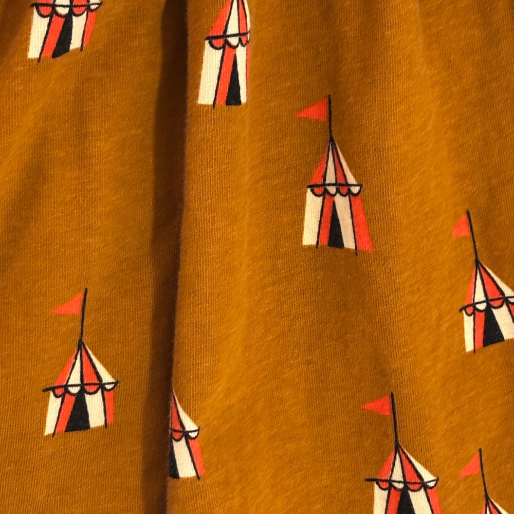 Hanna Andersson Girls 4T Playground Dress with Circus Tent Pattern | 100% Cotton - Picture 3 of 6